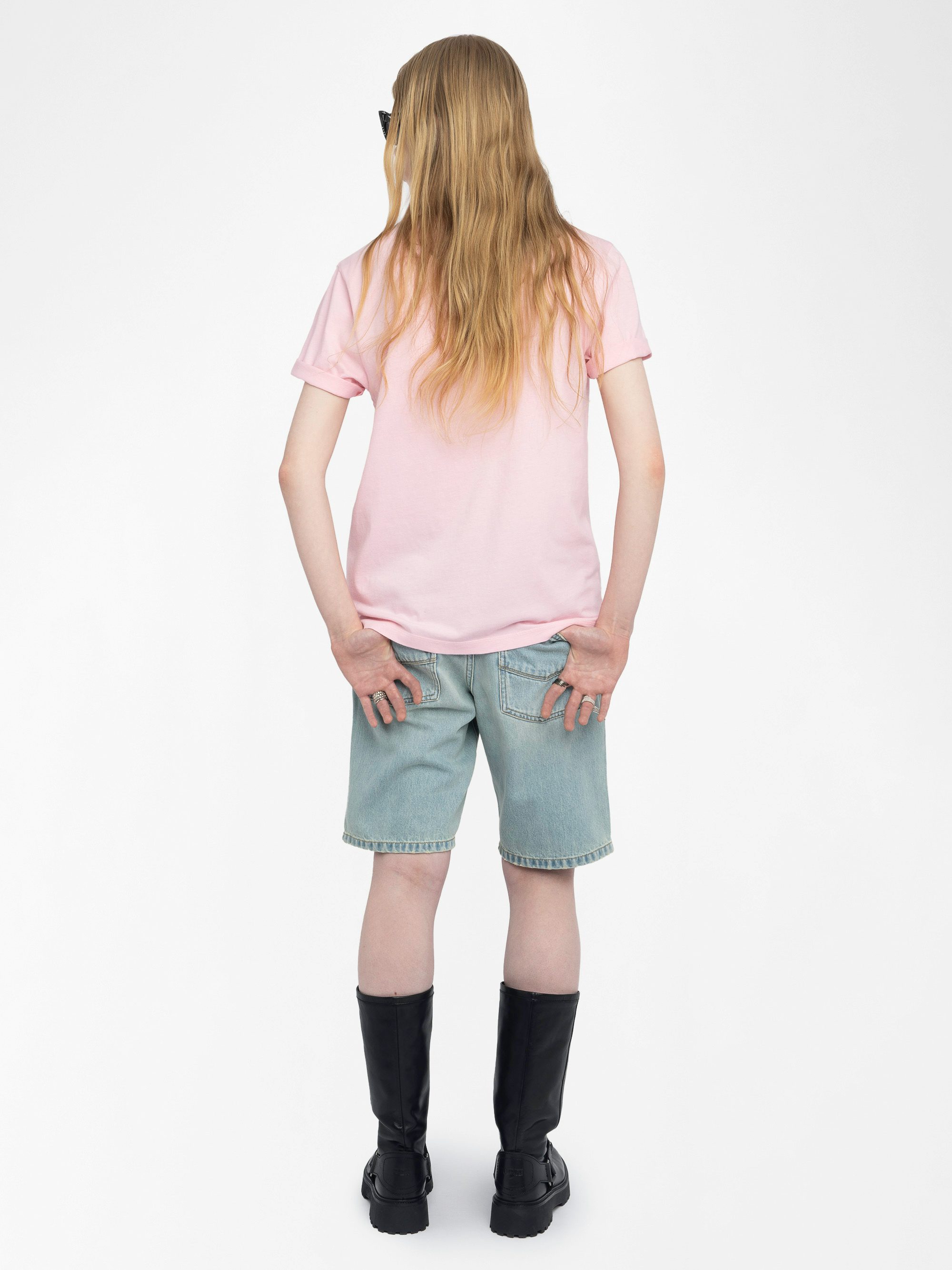 Edwin T-shirt - Short-sleeved loose-fitting round neck T-shirt.